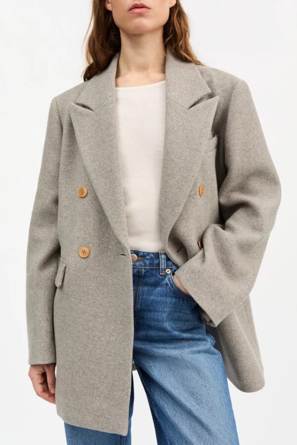 MICK BLAZER, warm grey twill - Image 2