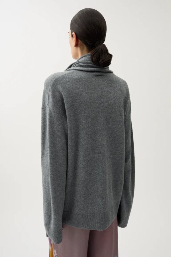 PHLOX KNITTED SWEATER, light grey melange - Image 3