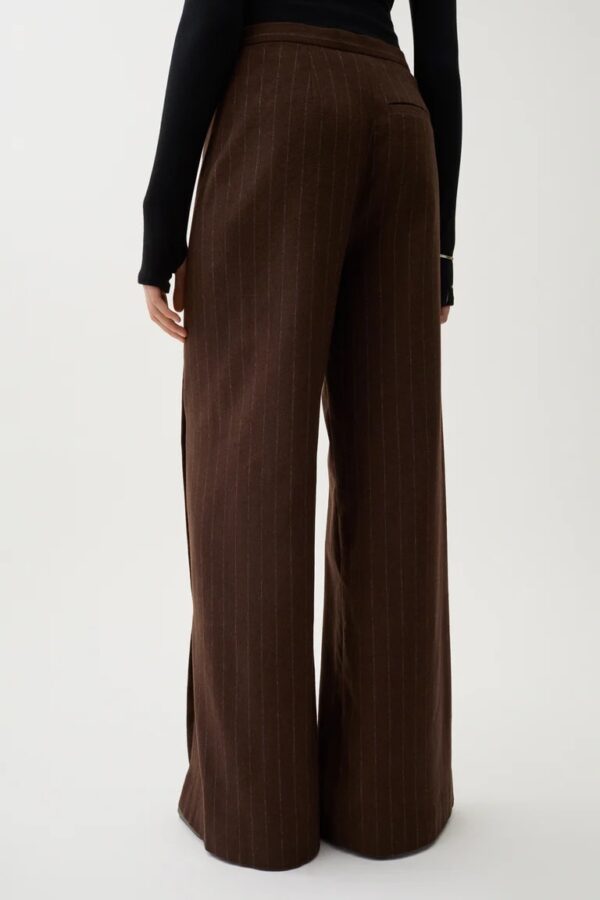 RUBIN PINSTRIPE PANTS, chicory coffee - Image 2