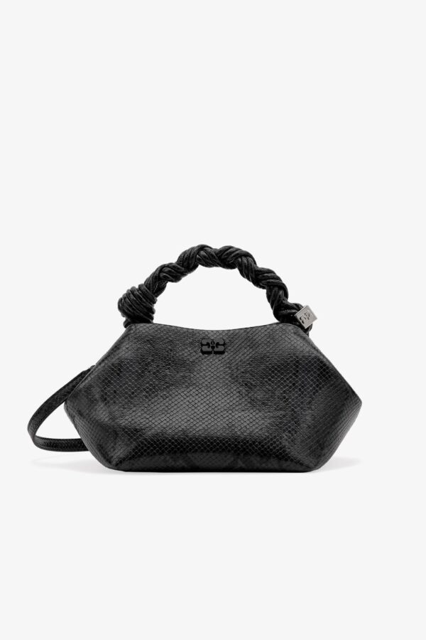 BOU BAG SMALL, black snake