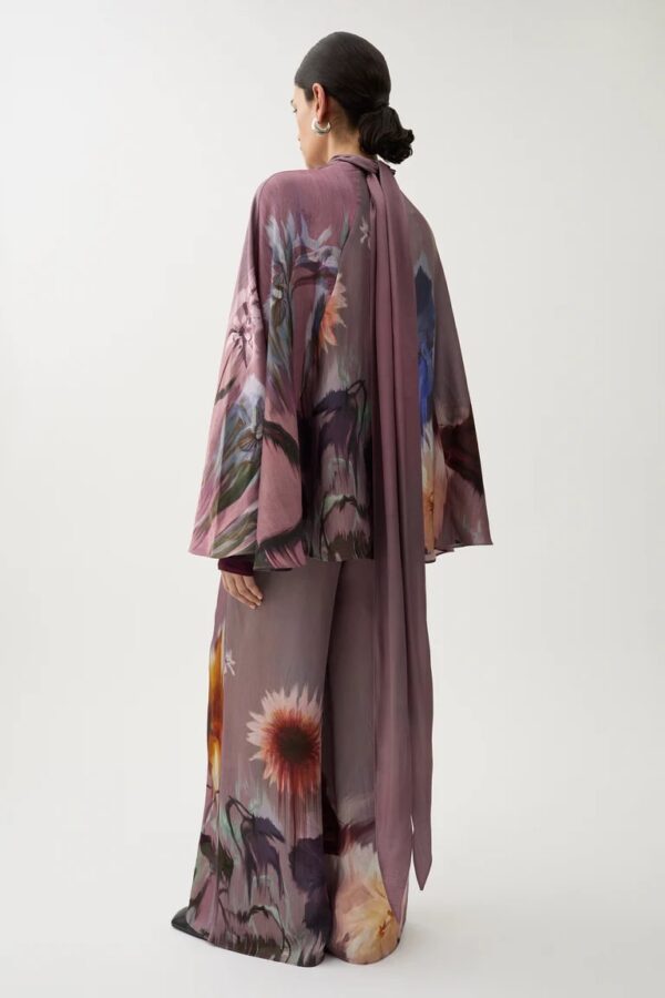 THEA FLOWER BLOUSE, moonscape purple - Image 3