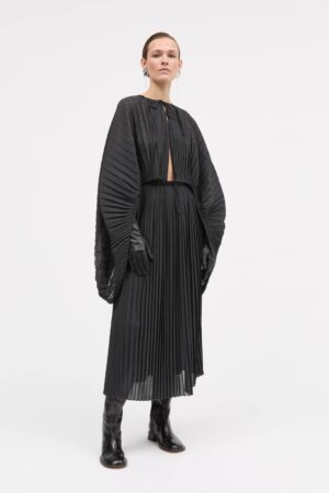 ANTHEA-ATELIER CAPE, dark grey melange