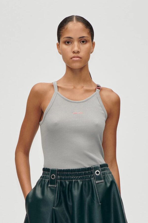 CARABINER RIB TANK TOP, grey