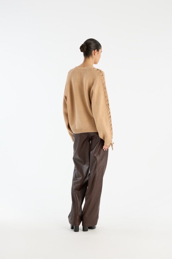KNIT LACING JUMPER, beige - Image 2