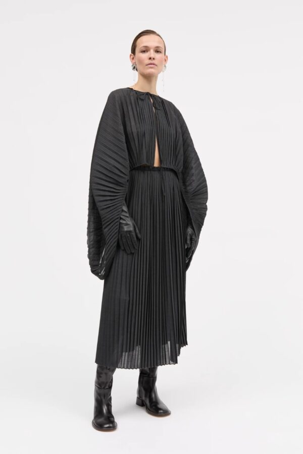 NADJA-ATELIER SKIRT, dark grey melange