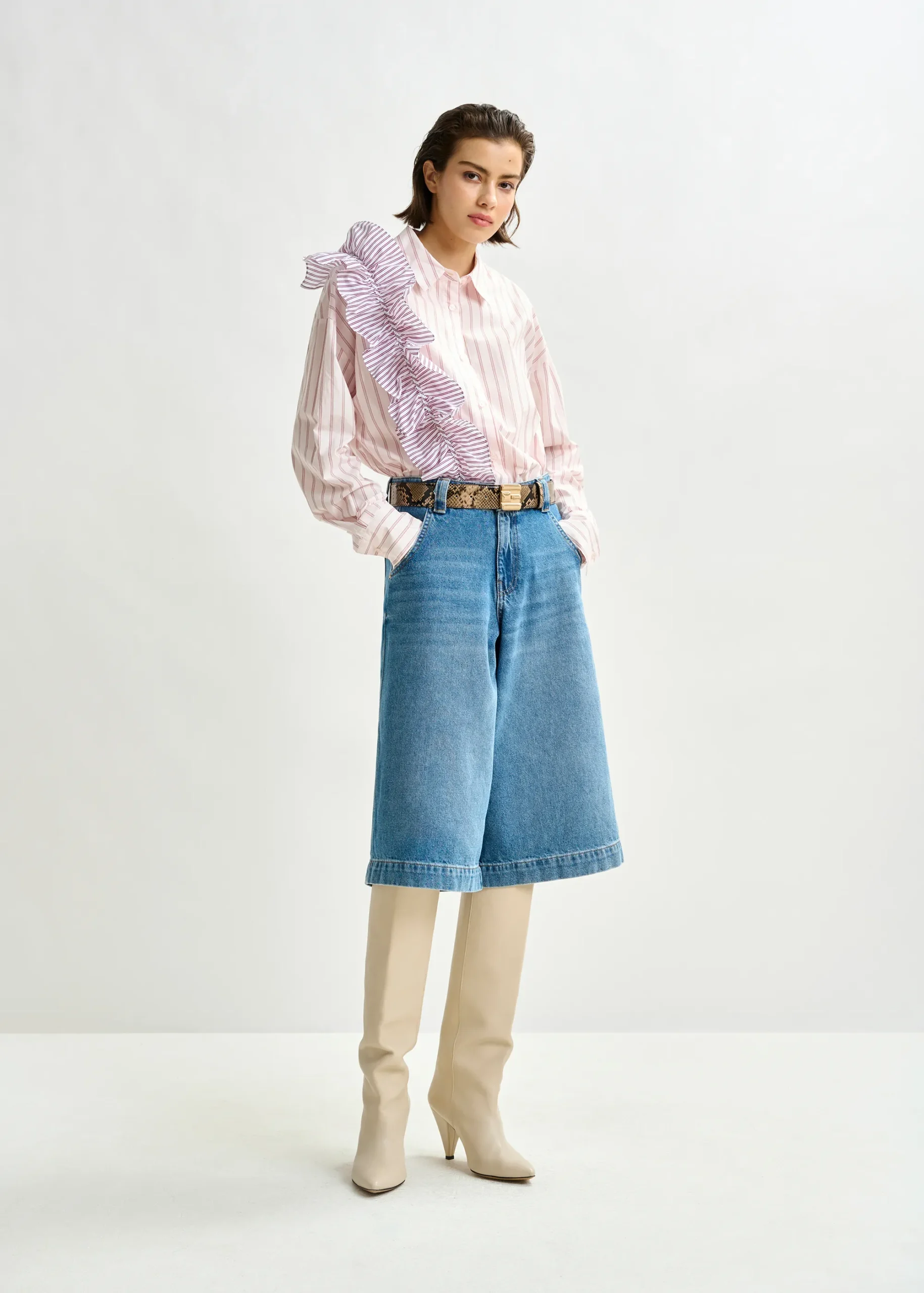 IBODY BLOUSE, off-white and red - Image 6