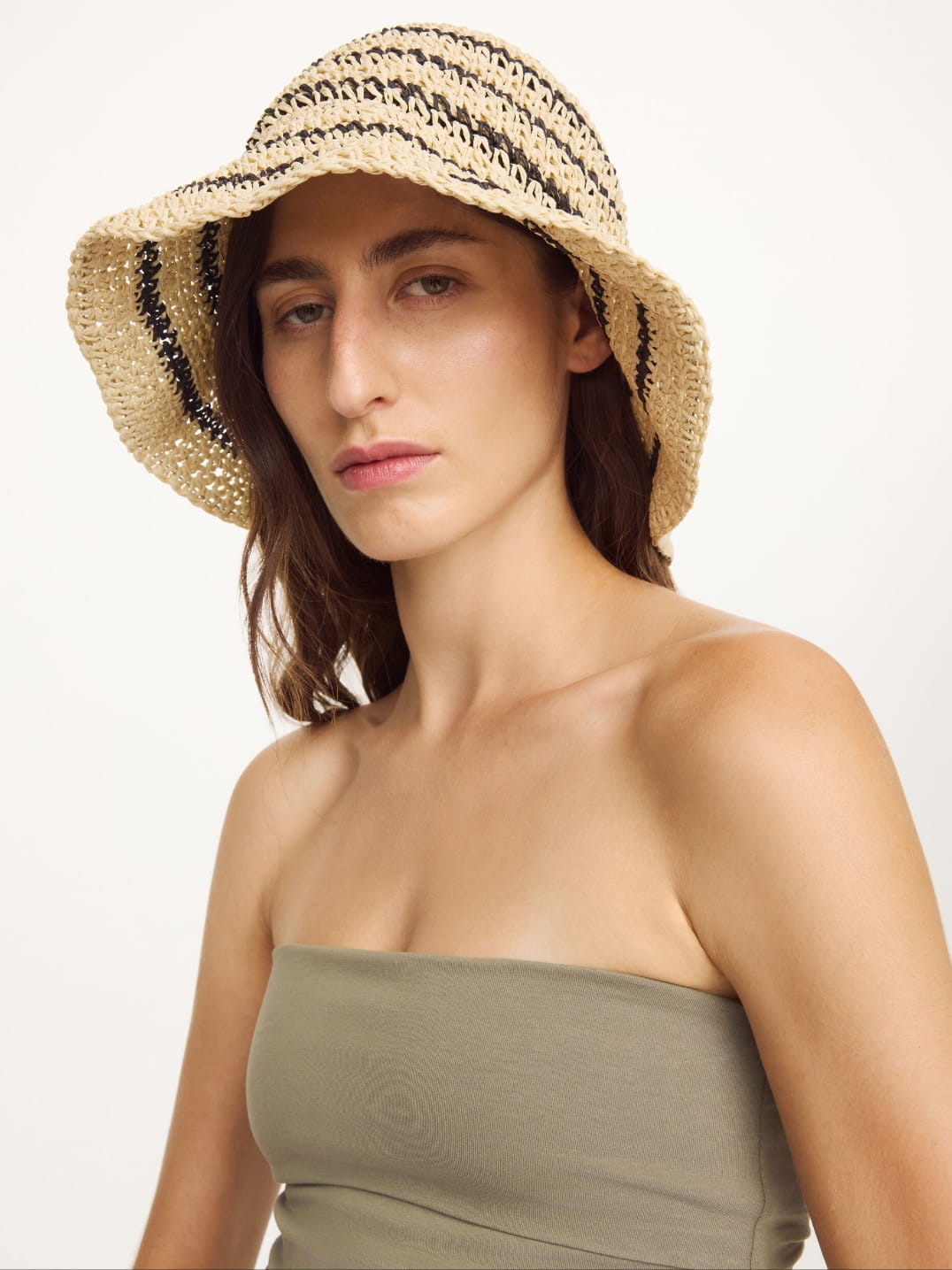 STRAWILLA PAPER HAT, vanilla cream - Image 2