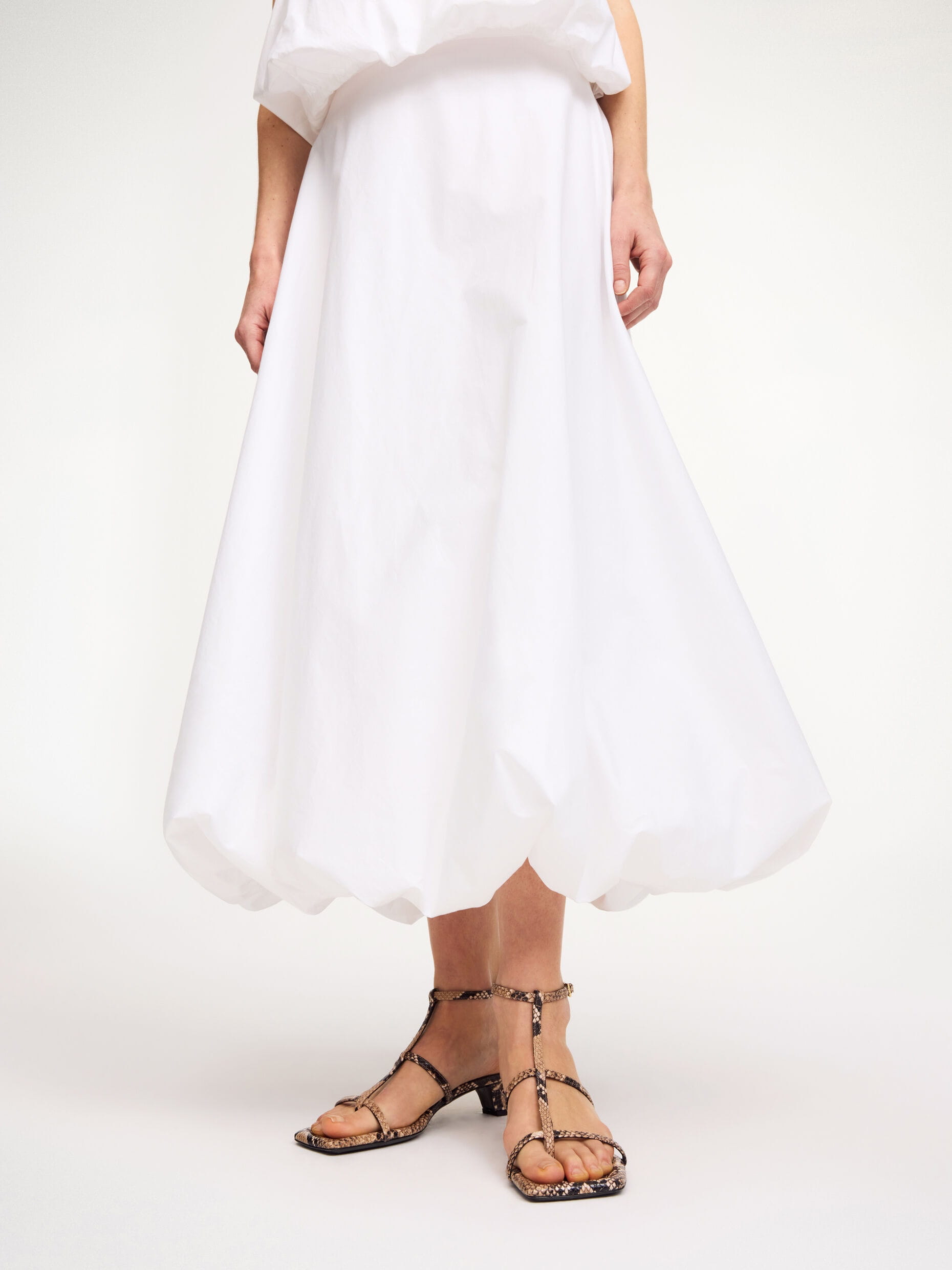 AUBREY ORGANIC COTTON SKIRT, pure white - Image 2