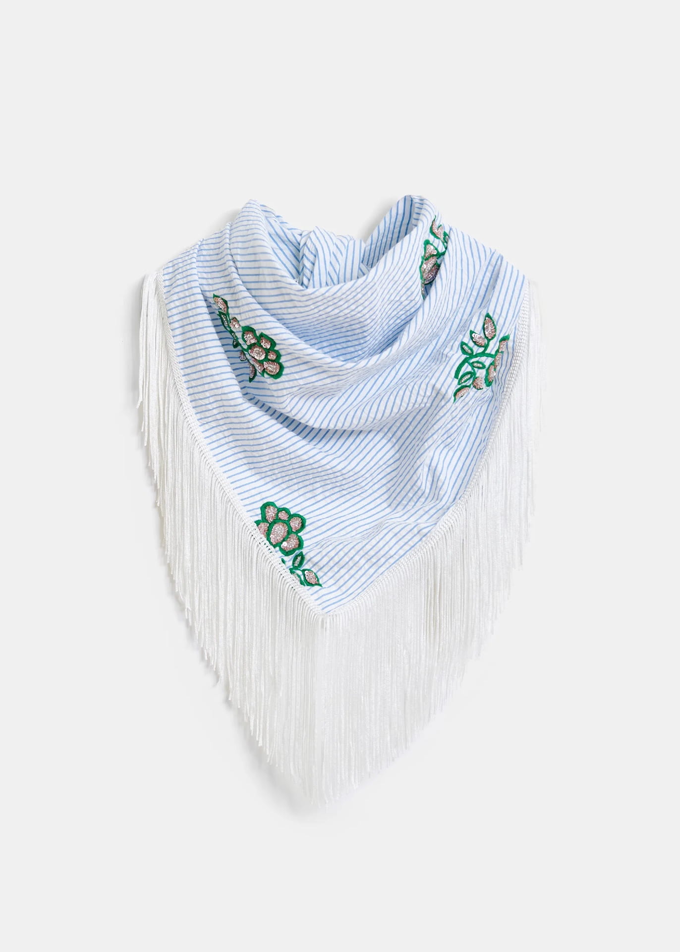 JENNIE SCARF, green/light blue/off-white - Image 2