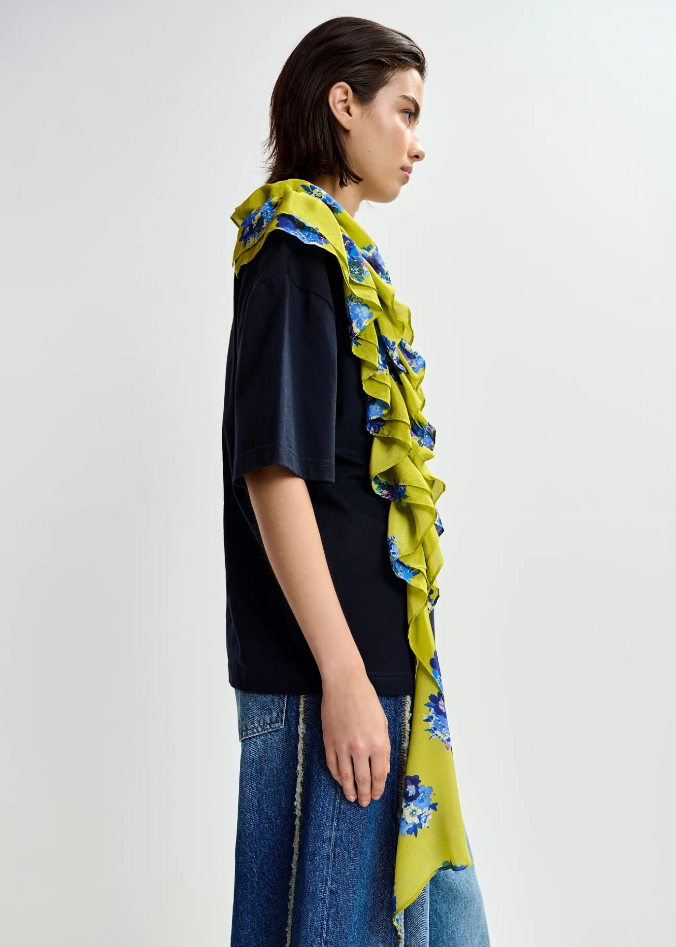 JILLY PRINTED T-SHIRT, green/navy/white - Image 2