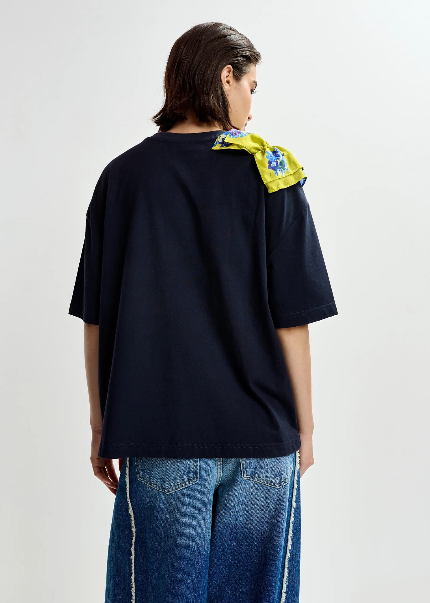 JILLY PRINTED T-SHIRT, green/navy/white - Image 3