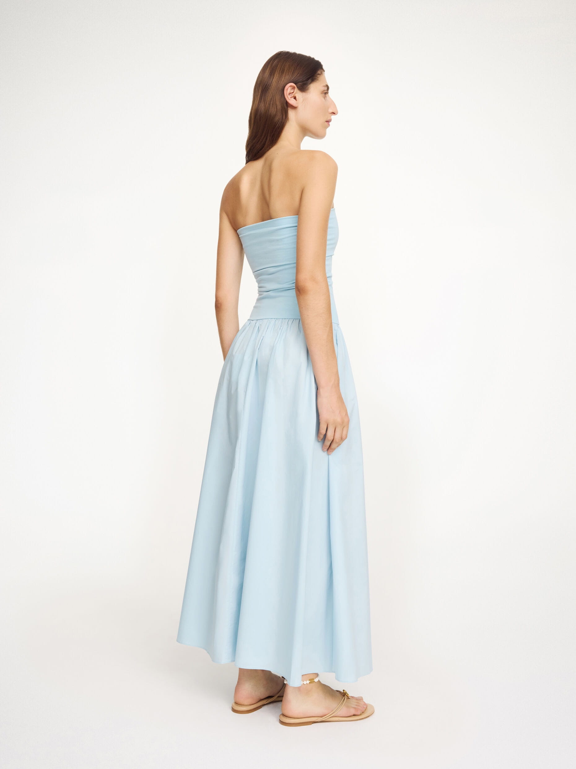 MARC ORGANIC COTTON MAXI DRESS, dream blue - Image 3