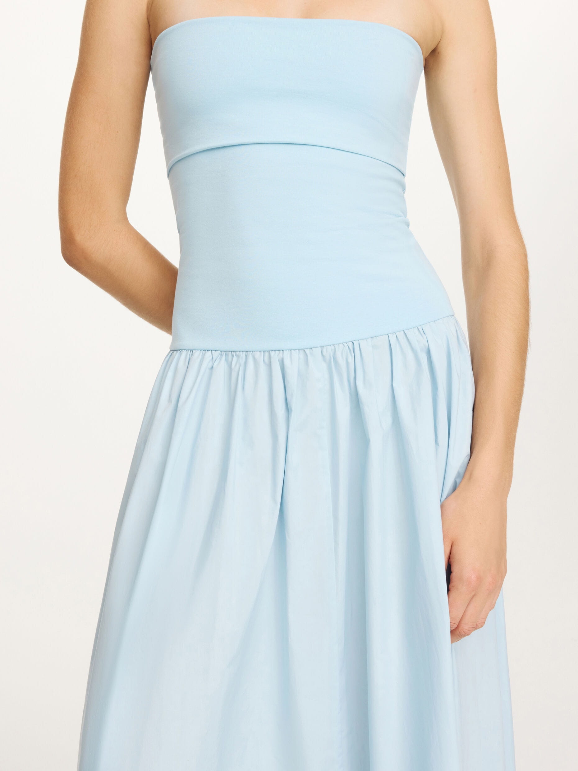 MARC ORGANIC COTTON MAXI DRESS, dream blue - Image 2