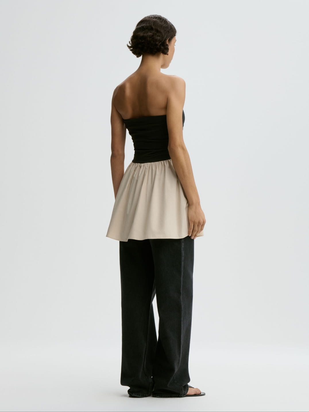 MARCIA ORGANIC COTTON MINI DRESS, oyster gray - Image 3