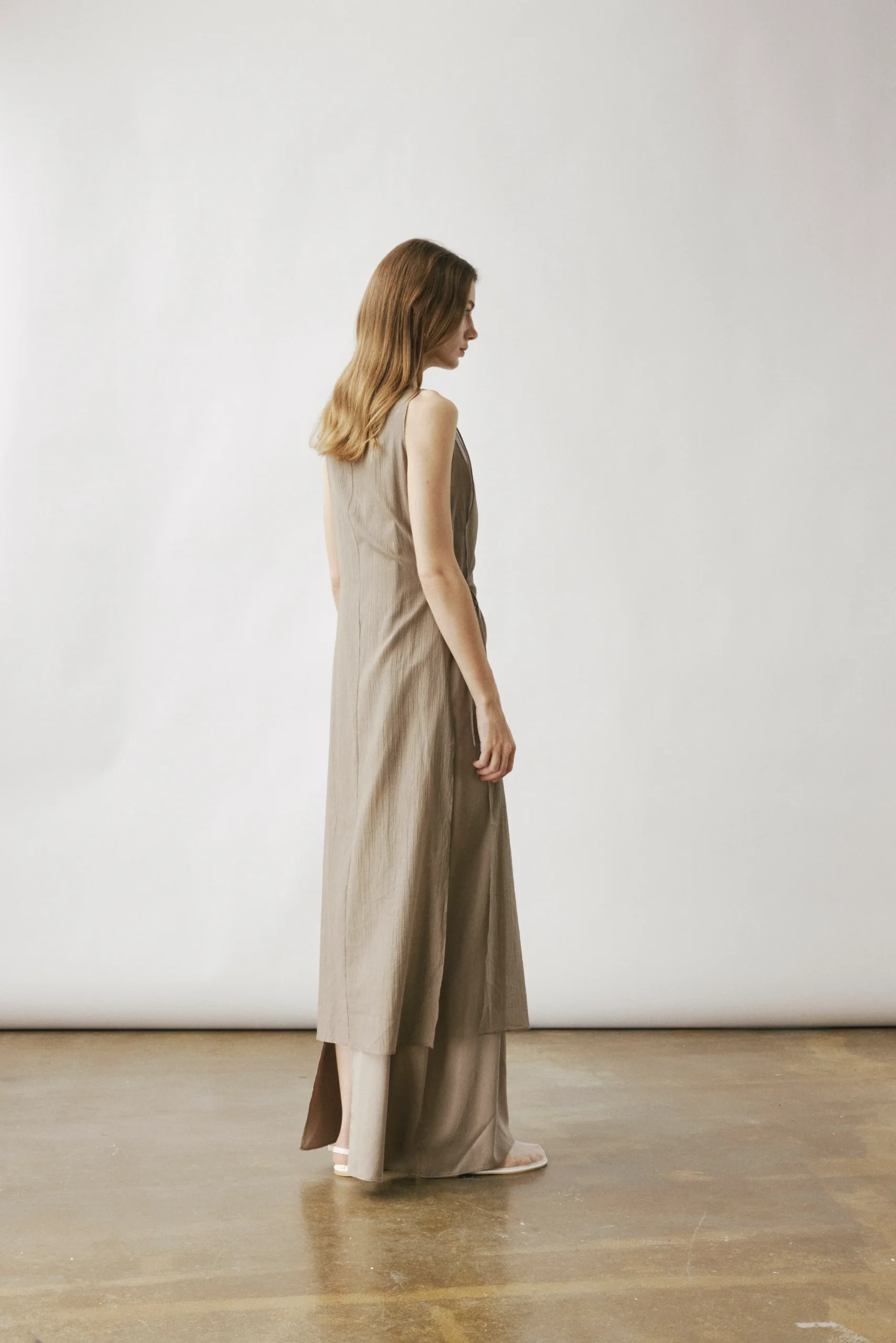 OPAME LAYERED DRESS, mole - Image 2