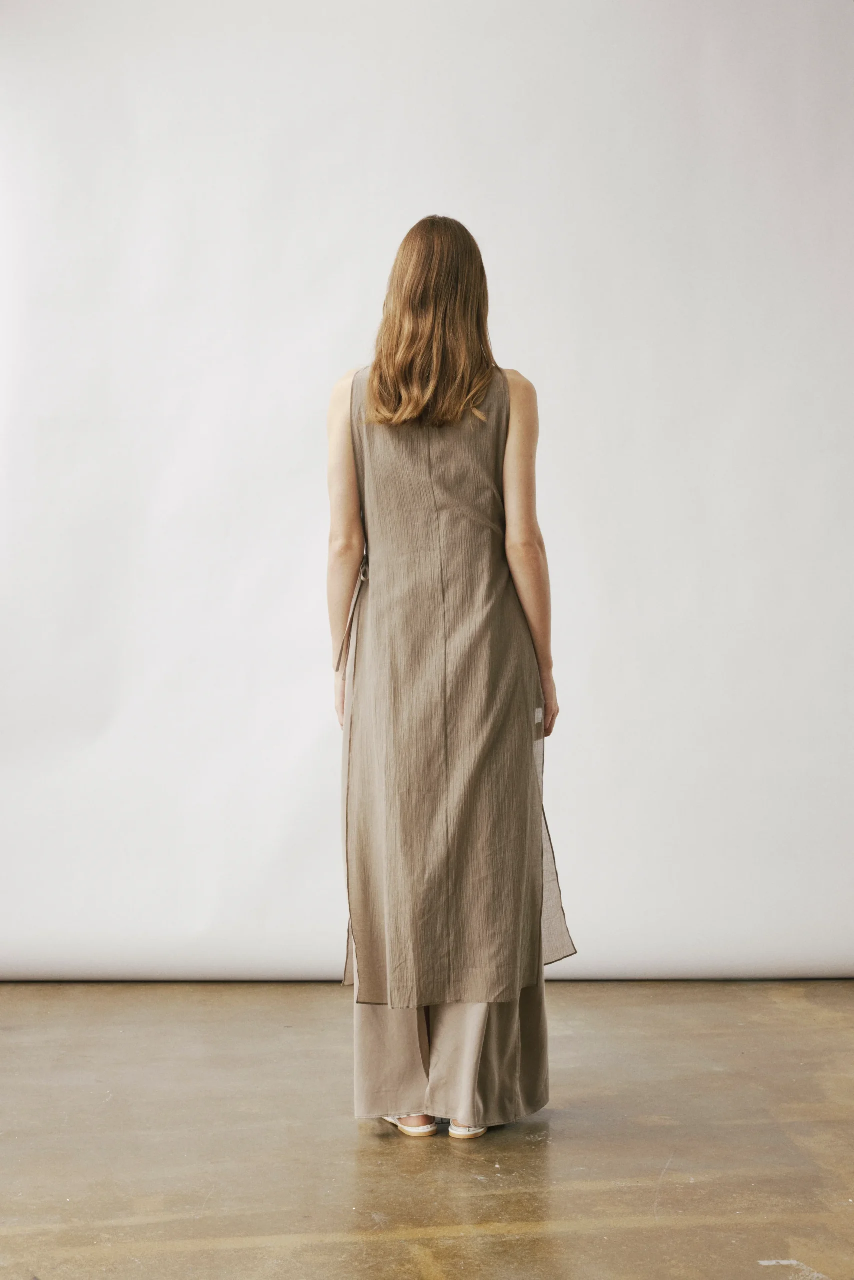 OPAME LAYERED DRESS, mole - Image 3